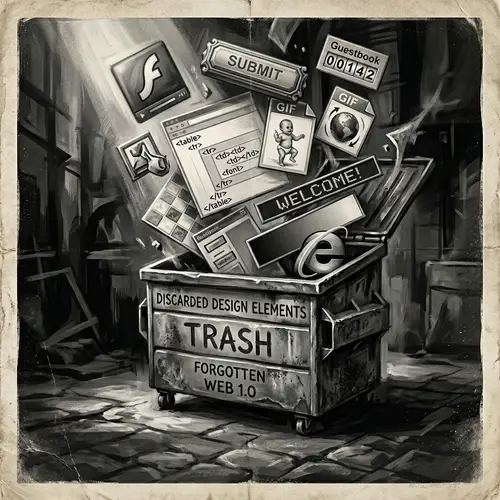 Vintage Black-and-White Poster Digital Painting