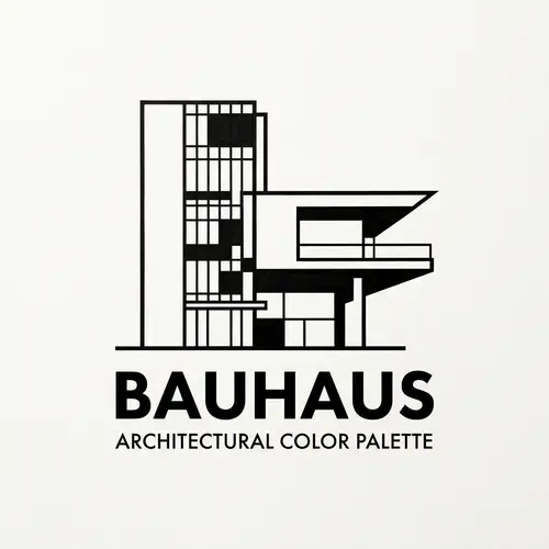 Minimalist Black and White Logo Design | Architectural Color Palette