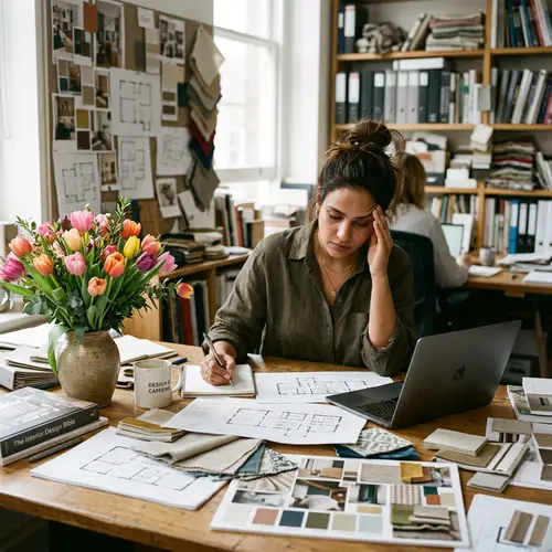 Tulip Bouquet & Dedicated Interior Designer | Asian Woman