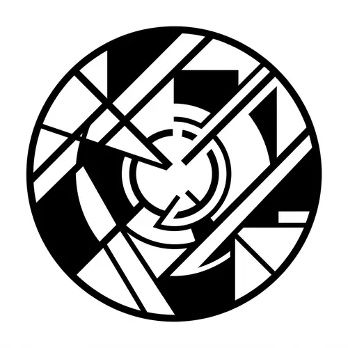 Circular Logo | Absence of Time | Russian Constructivism Style