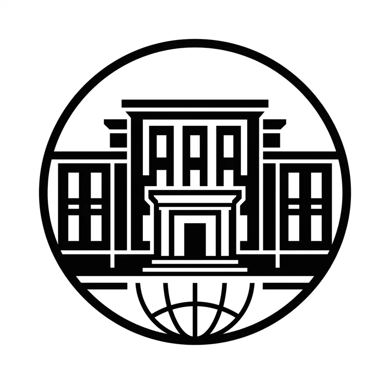 Minimalist Vector Illustration of Moscow Diplomatic Icon