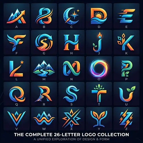 Creative English Alphabet Logos | Unique Designs Showcase