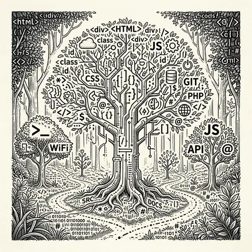 Forest Clearing Web Programming & Computer Technology Symbols