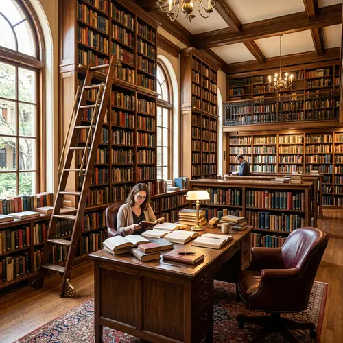 Library Interior Realism | Classic Design for Knowledge Seekers
