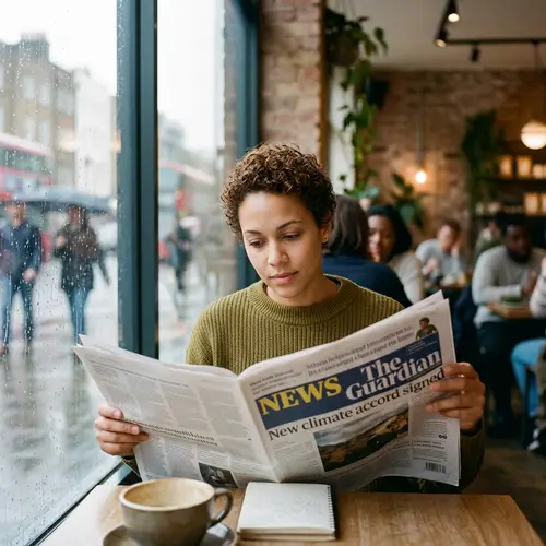 Woman Reading News - Daily Updates