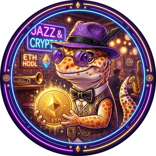 Jazzy Gecko Holding ETH - Unique Profile Picture