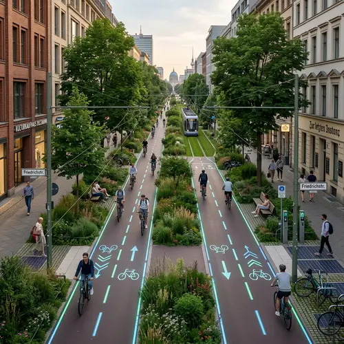 Redesigning Bahçelievler Street with LED Bike Paths