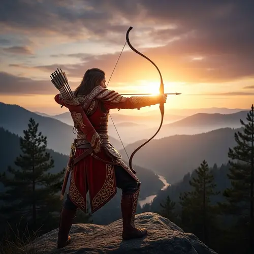 Archer in Red Clothing - Mastering the Bow