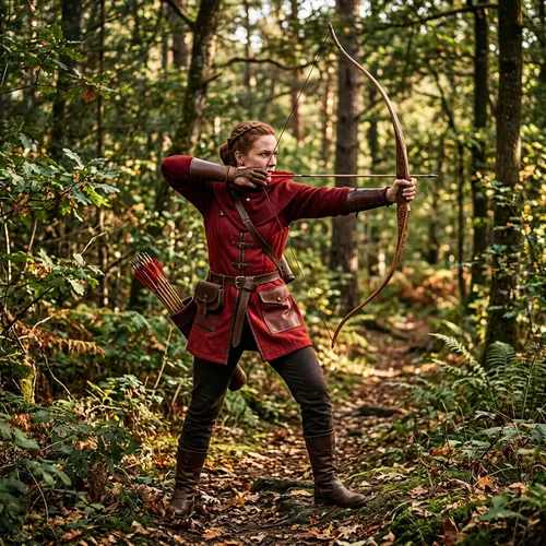 Archer in Red Clothing - Mastering the Bow