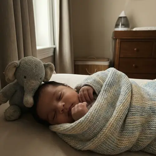 Serene South Asian Infant Sleeping Peacefully