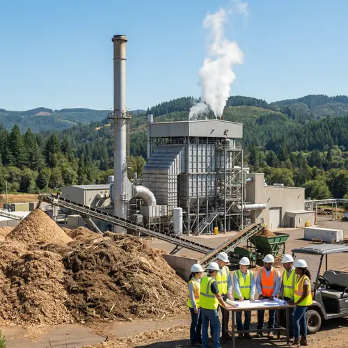 Biomass Power Plant Landscape View | Engineers Meeting