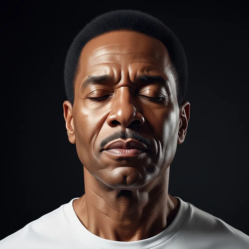 Peaceful Music Listening Portrait