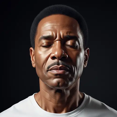 Peaceful Music Listening Portrait