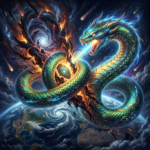 Heroic Snake Saving the World