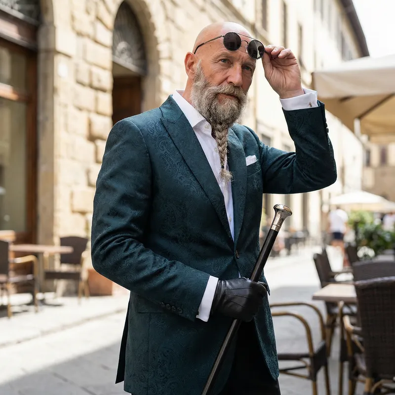 Muten Roshi in Luxury Versace Style