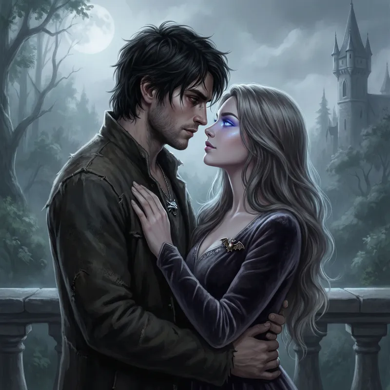 A Werewolf and Vampire Romance: Love in the Moonlight
