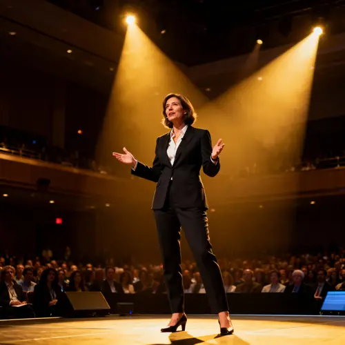 Dynamic Keynote Speaker on Stage