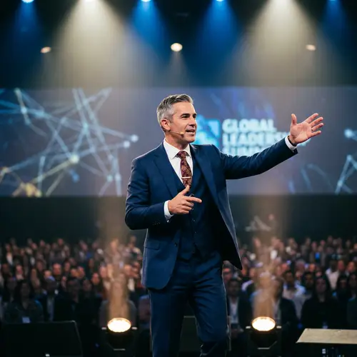 Dynamic Keynote Speaker on Stage