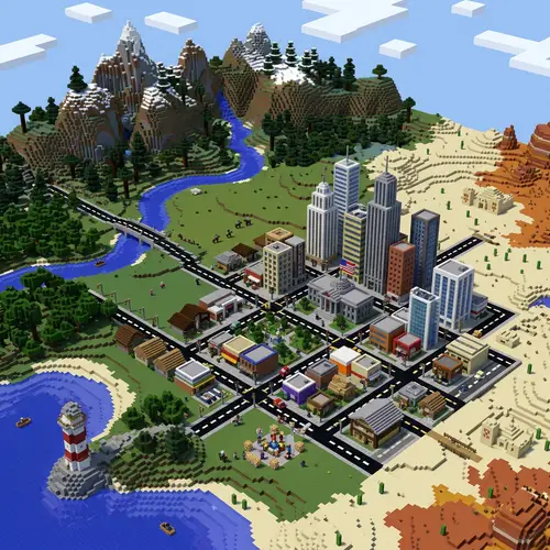 Minecraft Roleplay Server Map: American Landscape
