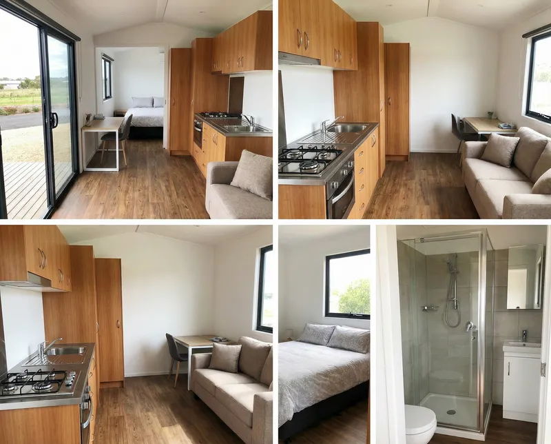 Inside Views of a Foldable House - Various Angles