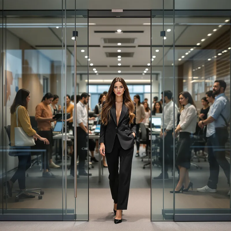 Diverse Team Collaboration in a Modern Office