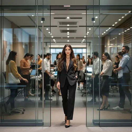 Diverse Team Collaboration in a Modern Office