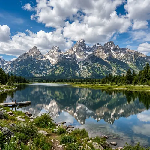 Breathtaking Mountain Range Landscape Vista