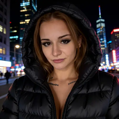 Urban Puffer Style: Nighttime Fashion Trends