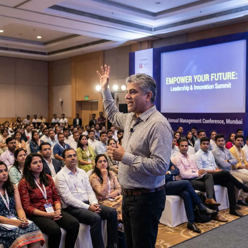 High-Profiled Indian Management Guru Gives Inspiring Lecture