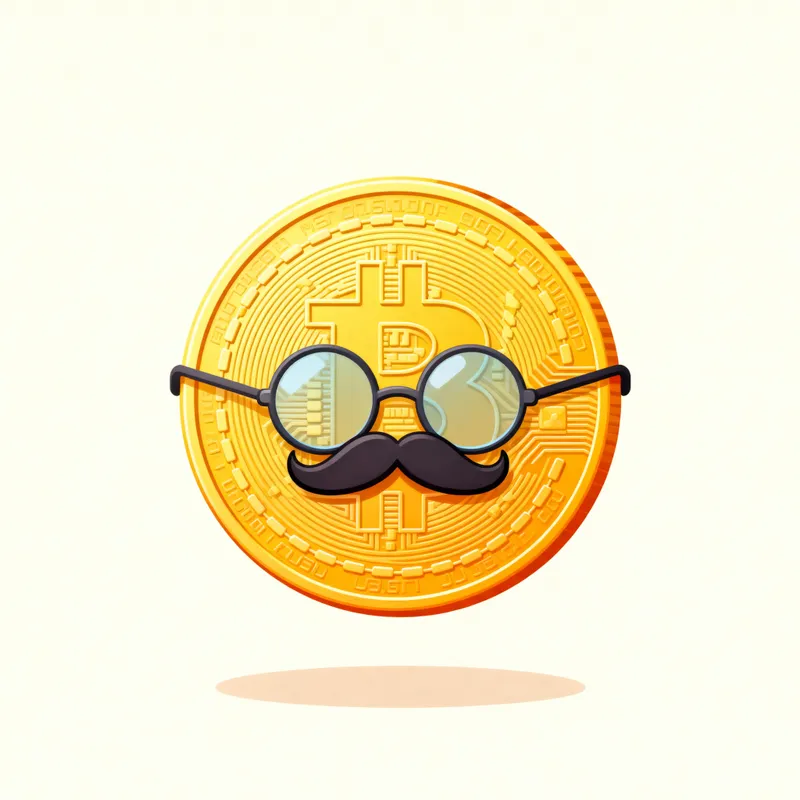 Gentleman Meme Coin with Mustache & Glasses