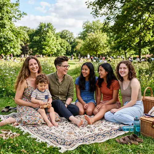 Diverse Family of 6: Celebrating Love and Uniqueness