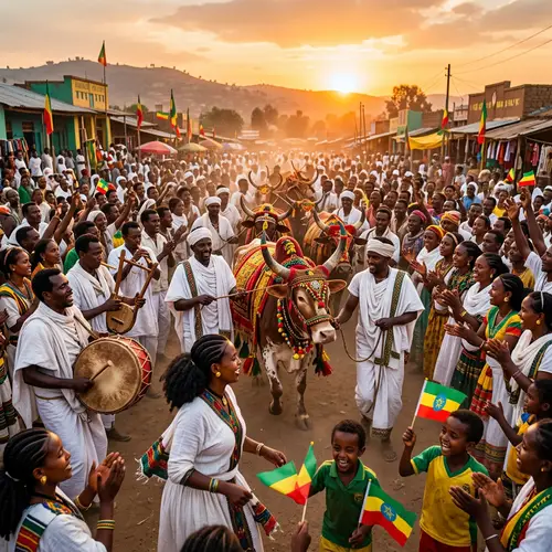 Ethiopian Ox Carnival: Riot of Colors and Traditional Music
