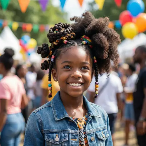 Empowering Black Girl: Diverse Natural Hairstyles Celebration