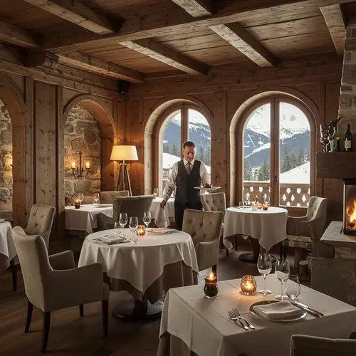 Chic Gourmet Restaurant in Savoie with Warm Ambience