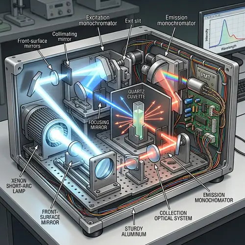 Fluorescence Spectrometer Instrumentation: Components & Working Process