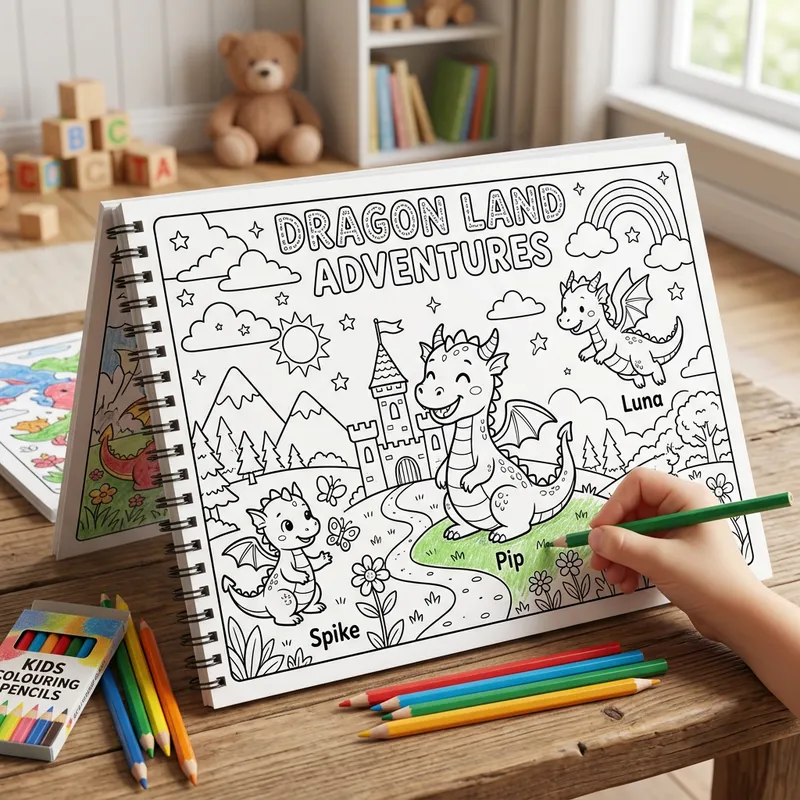 Dragon Coloring Book for Kids