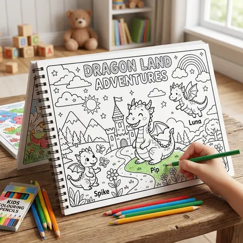 Dragon Coloring Book for Kids