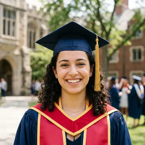 Graduate Headshot with Cap in Your 20s