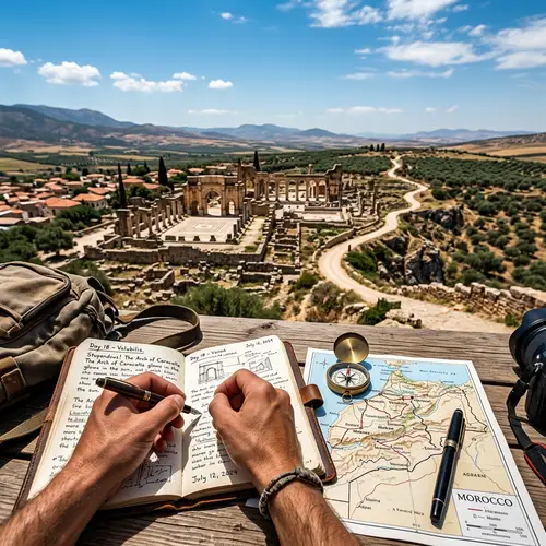 Traveler's Journey Through Picturesque Scenes | Adventure Exploration