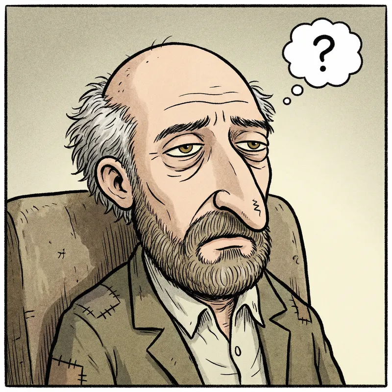 Bald Man with Hair Crown - Disneyesque Character Design Bald Man with Hair Crown - Disneyesque Character Design