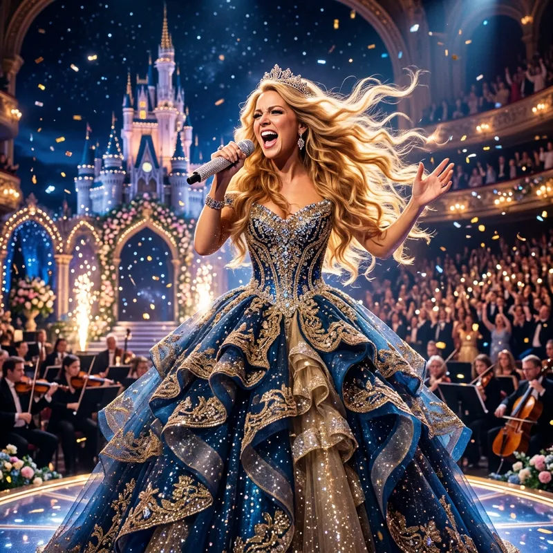 Céline Dion Walt Disney Style Performance | Enchanting Singer