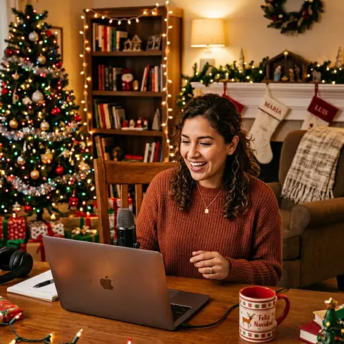 Virtual Holiday Consultation with Hispanic Female | Website Name