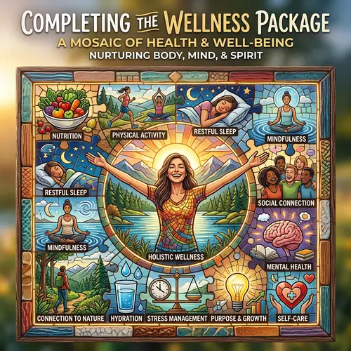 Wellness Package Components - Health and Well-Being Mosaic
