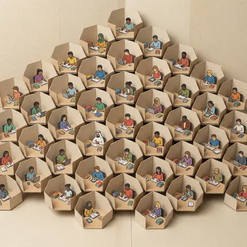 Diverse Student Hive in Library | Learn and Study Together