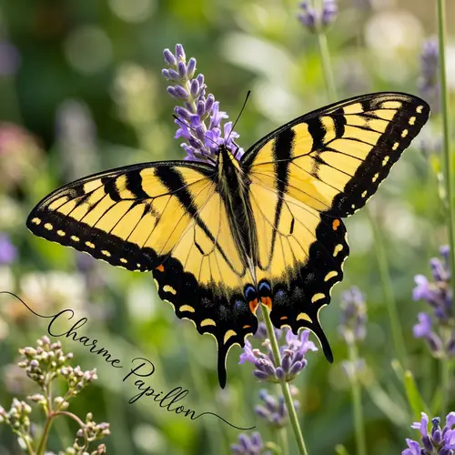 Charme Papillon Butterfly | Vibrant Yellow Wings