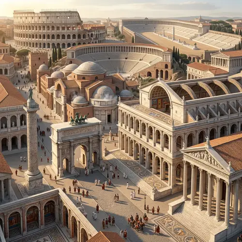 Classic Roman Public Buildings: Architecture, Engineering & Artistry