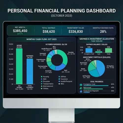 Sophisticated Personal Financial Planning Chart