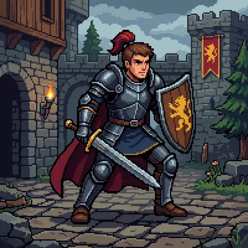 Medieval Pixel Character for RPG Games in Unity