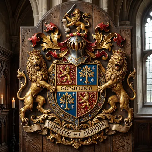 Noble Schummer Family Crest and Heraldic Designs