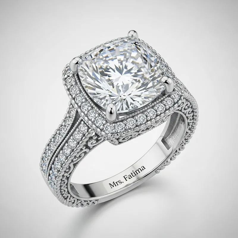 Luxury Fantasy Diamond Ring for Mrs. Fatima